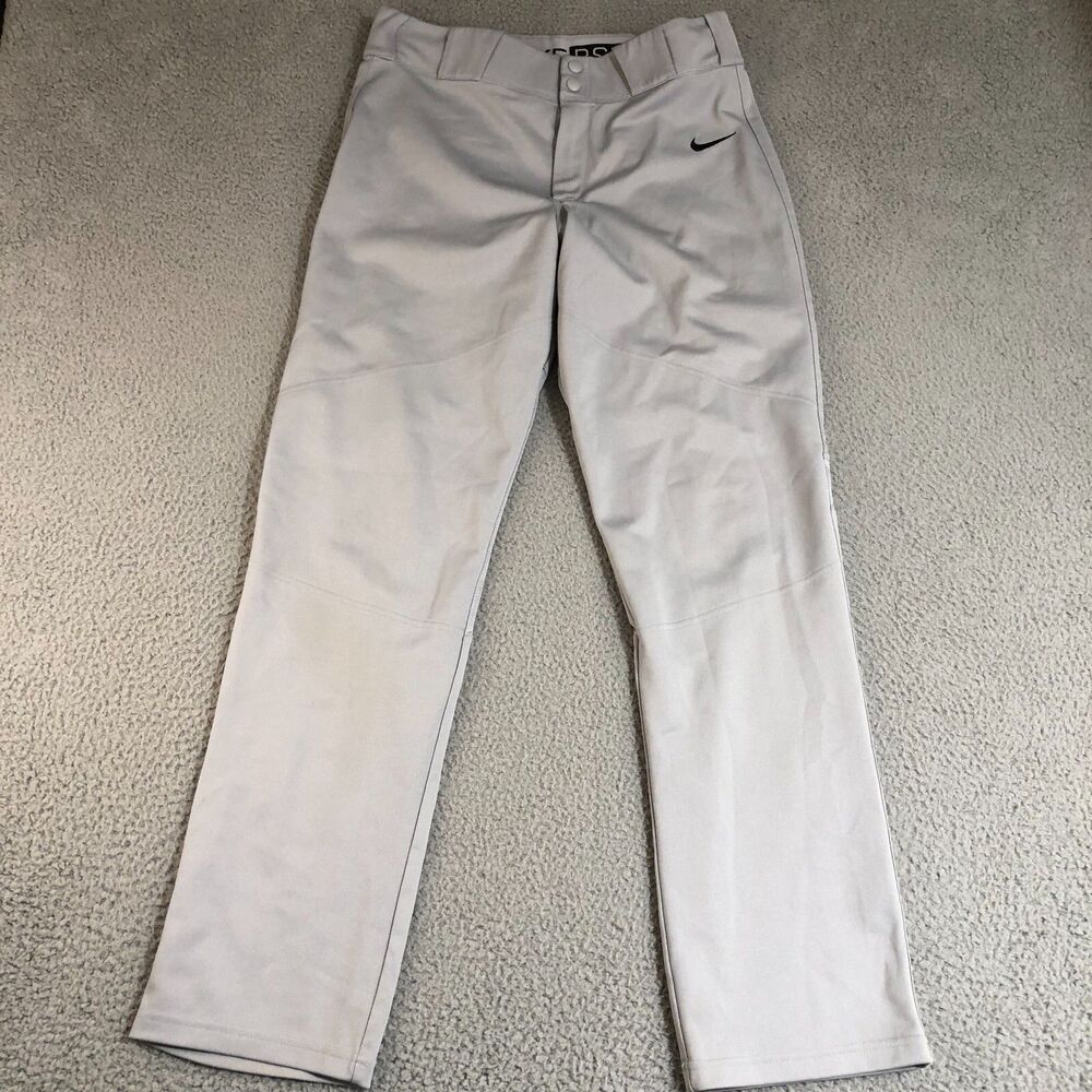 Nike Pants Vapor Gray Pro Men M Baseball Performance Swoosh Sports